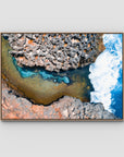 Angel Billabong - Nusa Penida - Art Print - Float Frame Canvas - Raw Oak - Landscape