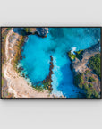 Blue Lagoon - Nusa Ceningan - Art Print - Float Frame Canvas - Black - Landscape