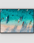 Gili T Island - Art Print - Float Frame Canvas - Black - Landscape