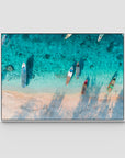 Gili T Island - Art Print - Float Frame Canvas - White - Landscape