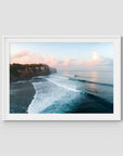 Uluwatu Sunsets - Art Print - Traditional Frame - White - Landscape