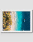 Gili T Tropical - Art Print - Traditional Frame - White - Landscape