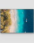 Gili T Tropical - Art Print - Float Frame Canvas - White - Landscape