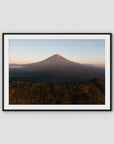 Mount Agung Sunrise - Art Print - Traditional Frame - Black - Landscape