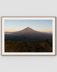 Mount Agung Sunrise - Art Print - Traditional Frame - Raw Oak - Landscape