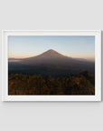 Mount Agung Sunrise - Art Print - Traditional Frame - White - Landscape