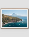 Amed & Mount Agung ii - Art Print - Traditional Frame - Raw Oak - Landscape
