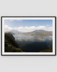 Lake Batur Bali - Art Print - Traditional Frame - Black - Landscape