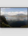 Lake Batur Bali - Art Print - Float Frame Canvas - Black - Landscape