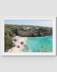 Padang Padang Beach ii - Art Print - Traditional Frame - White - Landscape
