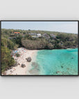 Padang Padang Beach ii - Art Print - Float Frame Canvas - Black - Landscape