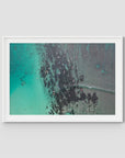 Padang Padang Surfing - Art Print - Traditional Frame - White - Landscape