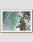 Padang Padang Coastline ii - Art Print - Traditional Frame - Raw Oak - Landscape