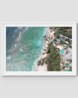 Padang Padang Coastline ii - Art Print - Traditional Frame - White - Landscape