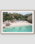 Padang Padang Beach - Art Print - Traditional Frame - Raw Oak - Landscape