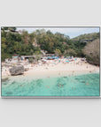 Padang Padang Beach - Art Print - Float Frame Canvas - White - Landscape
