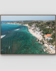 Bingin Reef - Art Print - Float Frame Canvas - Raw Oak - Landscape