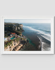 Single Fin Uluwatu - Art Print - Traditional Frame - White - Landscape