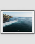 Surf Lineup Uluwatu - Art Print - Traditional Frame - Black - Landscape