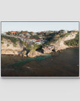 Uluwatu Cave - Art Print - Float Frame Canvas - White - Landscape