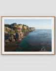 Uluwatu Coastline - Art Print - Traditional Frame - Raw Oak - Landscape