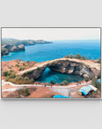 Broken Beach - Nusa Penida - Art Print - Float Frame Canvas - White - Landscape