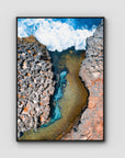 Angel Billabong - Nusa Penida - Art Print - Float Frame Canvas - Black - Portrait