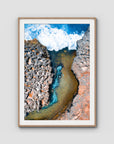 Angel Billabong - Nusa Penida - Art Print - Traditional Frame - Raw Oak - Portrait