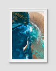 Atuh Beach - Nusa Penida - Art Print - Traditional Frame - White - Portrait