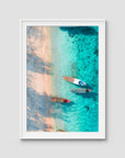 Gili T Island - Art Print - Traditional Frame - White - Portrait