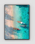 Gili T Island - Art Print - Float Frame Canvas - Black - Portrait