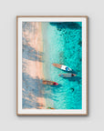 Gili T Island - Art Print - Traditional Frame - Raw Oak - Portrait