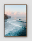 Uluwatu Sunsets - Art Print - Float Frame Canvas - Raw Oak - Portrait