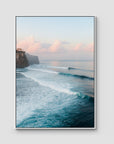 Uluwatu Sunsets - Art Print - Float Frame Canvas - White - Portrait