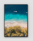 Gili T Tropical - Art Print - Float Frame Canvas - Black - Portrait