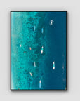 Gili T Bluewater - Art Print - Float Frame Canvas - Black - Portrait