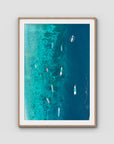Gili T Bluewater - Art Print - Traditional Frame - Raw Oak - Portrait