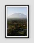 Rice Paddy Sunset East Bali ii - Art Print - Traditional Frame - Black - Portrait