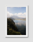 Lake Batur Bali - Art Print - Traditional Frame - White - Portrait
