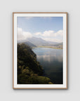 Lake Batur Bali - Art Print - Traditional Frame - Raw Oak - Portrait
