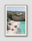 Padang Padang Beach ii - Art Print - Traditional Frame - Raw Oak - Portrait