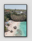 Padang Padang Beach ii - Art Print - Float Frame Canvas - Black - Portrait