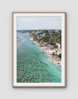 Padang Padang Coastline - Art Print - Traditional Frame - Raw Oak - Portrait