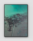Padang Padang Surfing - Art Print - Float Frame Canvas - Black - Portrait