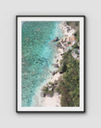 Padang Padang Coastline ii - Art Print - Traditional Frame - Black - Portrait