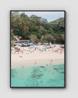 Padang Padang Beach - Art Print - Float Frame Canvas - Black - Portrait