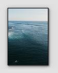 Surf Lineup Uluwatu - Art Print - Float Frame Canvas - Black - Portrait
