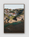 Uluwatu Cave - Art Print - Float Frame Canvas - Raw Oak - Portrait