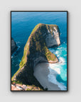 Kelingking - T-Rex - Art Print - Float Frame Canvas - Black - Portrait