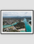 Brunswick From Above - Fine Art Print - Traditional Frame - Black - Landscape